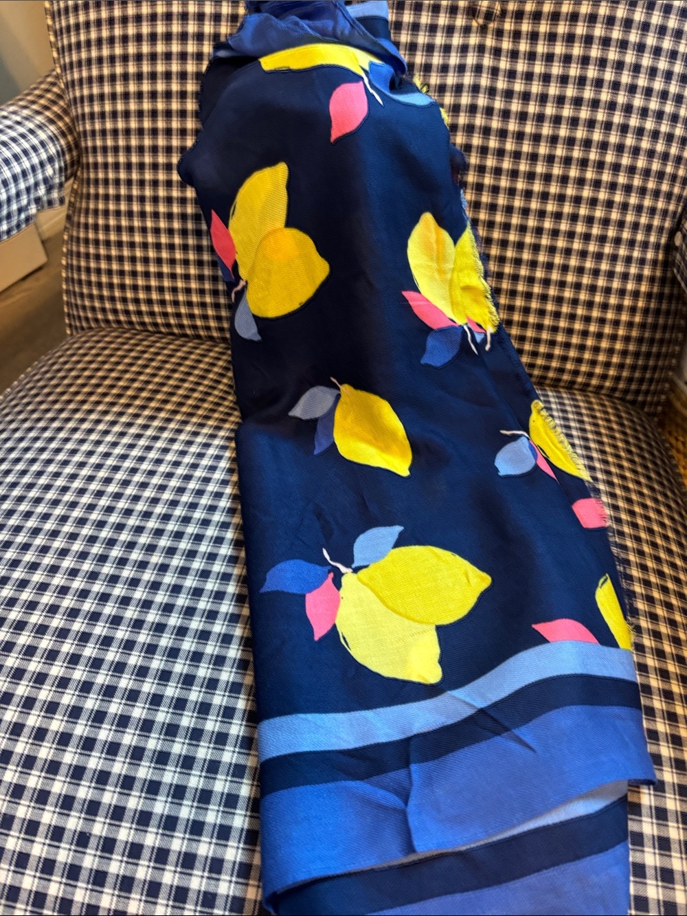 kate spade lemon zest oblong scarf - Picture 3 of 5